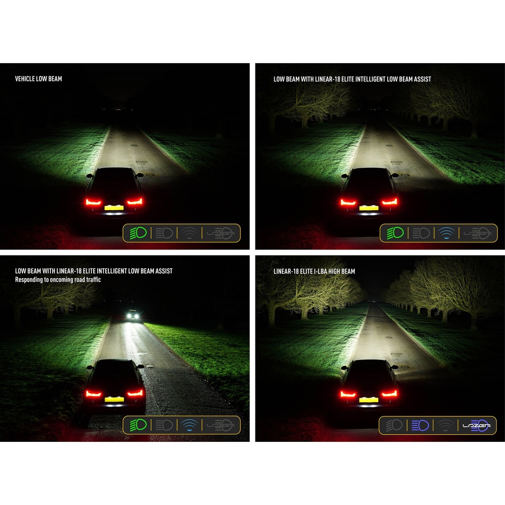 Lazer Lamps Linear 18 Elite LED Light Bar With Intelligent Low Beam Assist