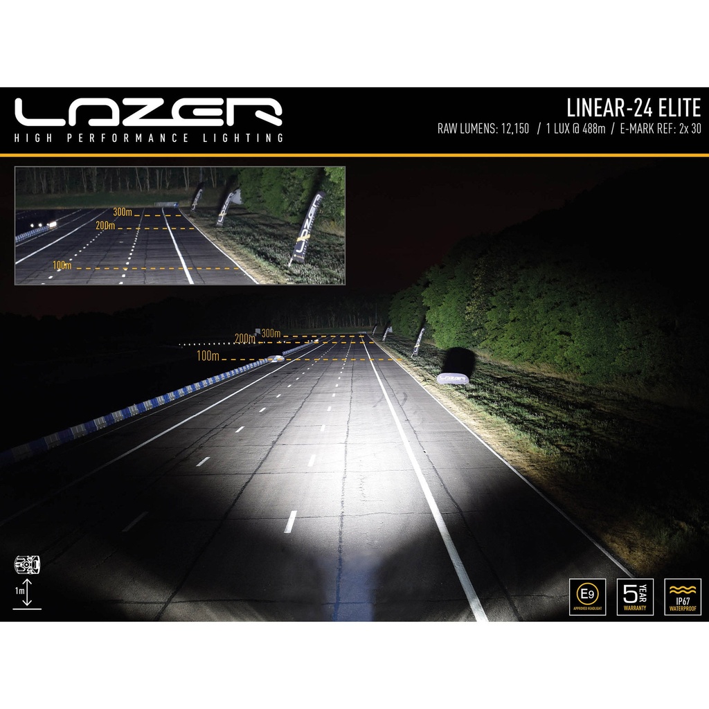 Lazer Lamps Grille Integration Kit With Linear 24 Elite Lamp