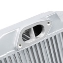 Mishimoto Performance Top-Mount Intercooler Kit, Silver Cooler, Red Hoses