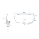Oxford Clip On Motorcycle Windshield Deflector