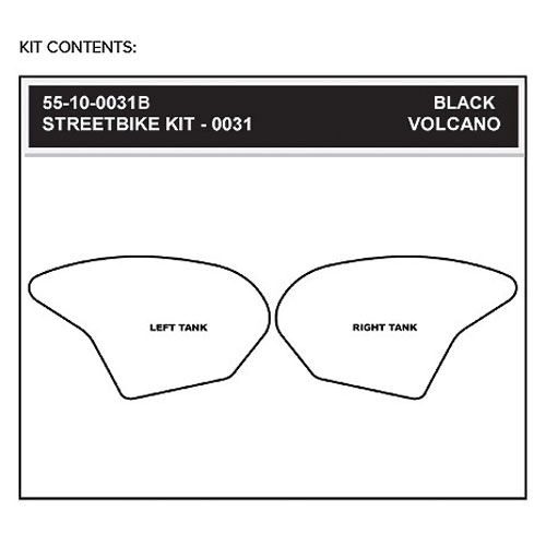 StompGrip Volcano Streetbike Black Traction Kit