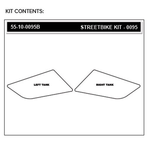 StompGrip Volcano Streetbike Black Traction Kit