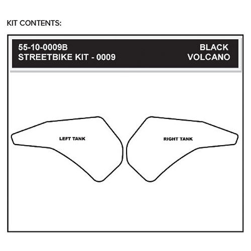StompGrip Volcano Streetbike Black Traction Kit