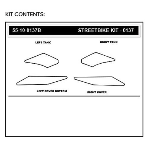StompGrip Volcano Streetbike Clear Traction Kit