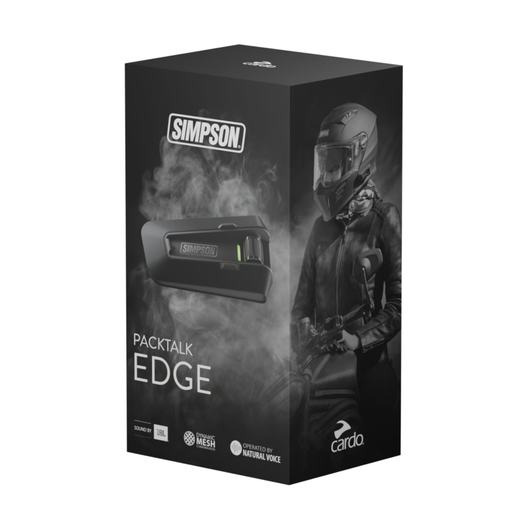 Simpson Packtalk Edge Bluetooth Intercom By Cardo