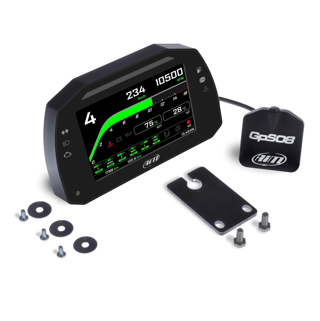 AIM MXK10 Kawasaki ZX-10R (Gen5 2016-19) Plug & Play Dash Logger
