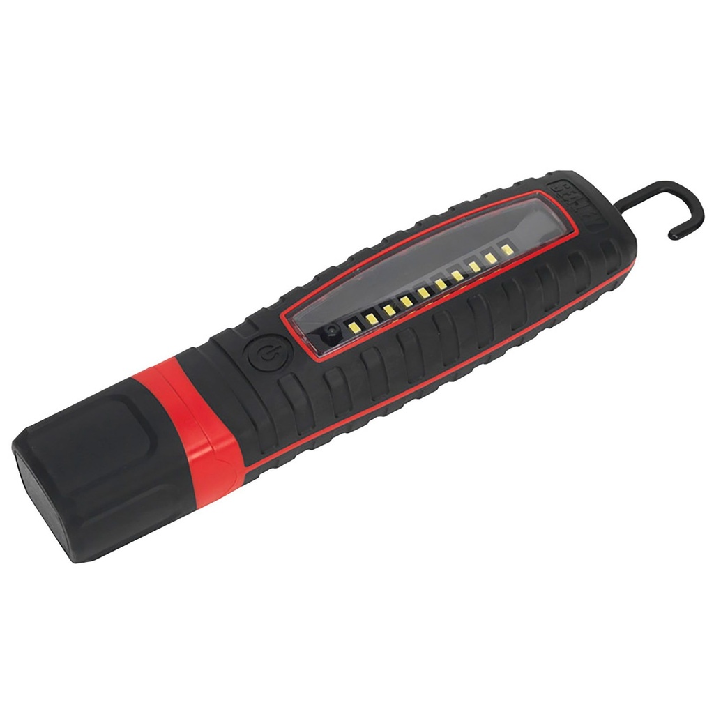 Sealey Cordless 360° 10 SMD+3W LED Rechargeable Inspection Lamp Black Lithium-ion