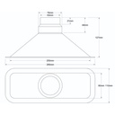 Revotec Large Rectangular Intake Duct With Stepped Outlet