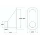 Revotec Intake Duct With Offset Outlet
