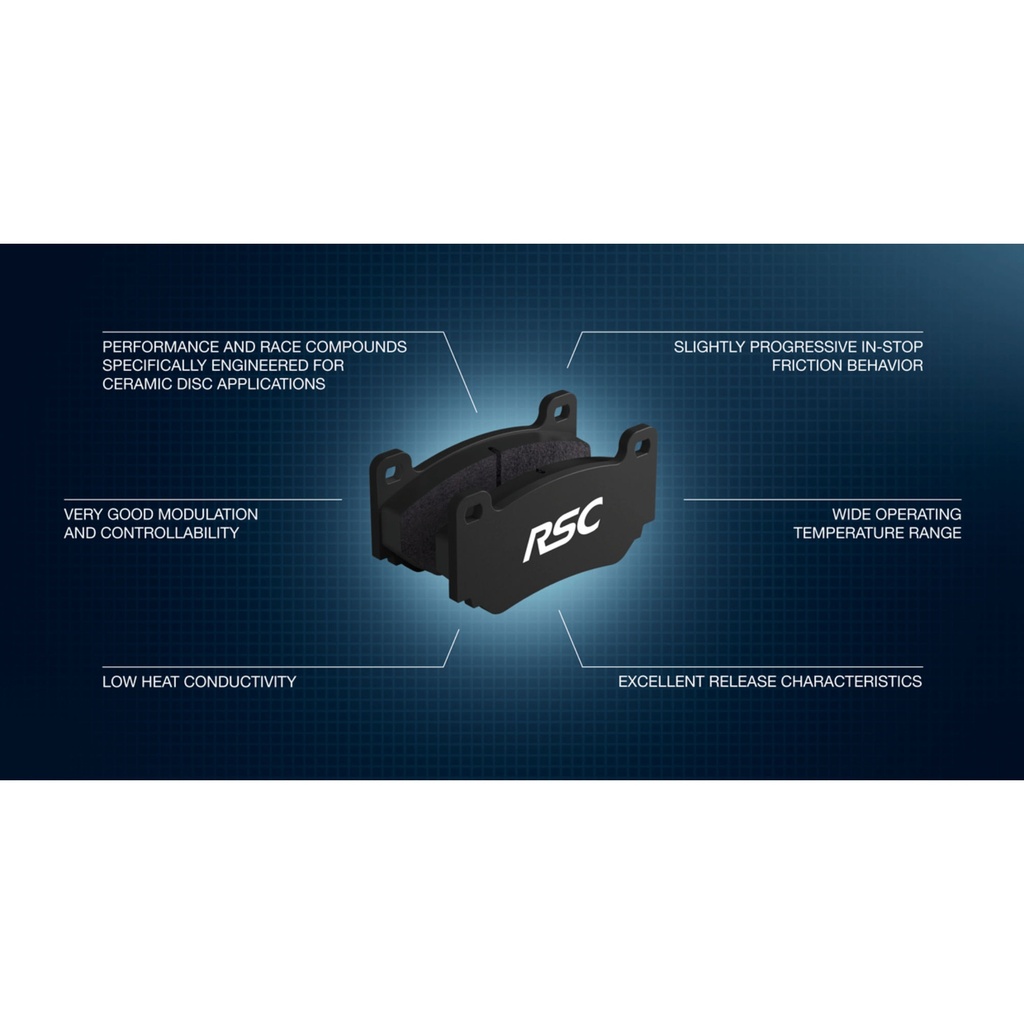 Pagid RSC1 Ceramic Disc Brake Pads To Fit AP Racing CP5555/CP5060 Calipers