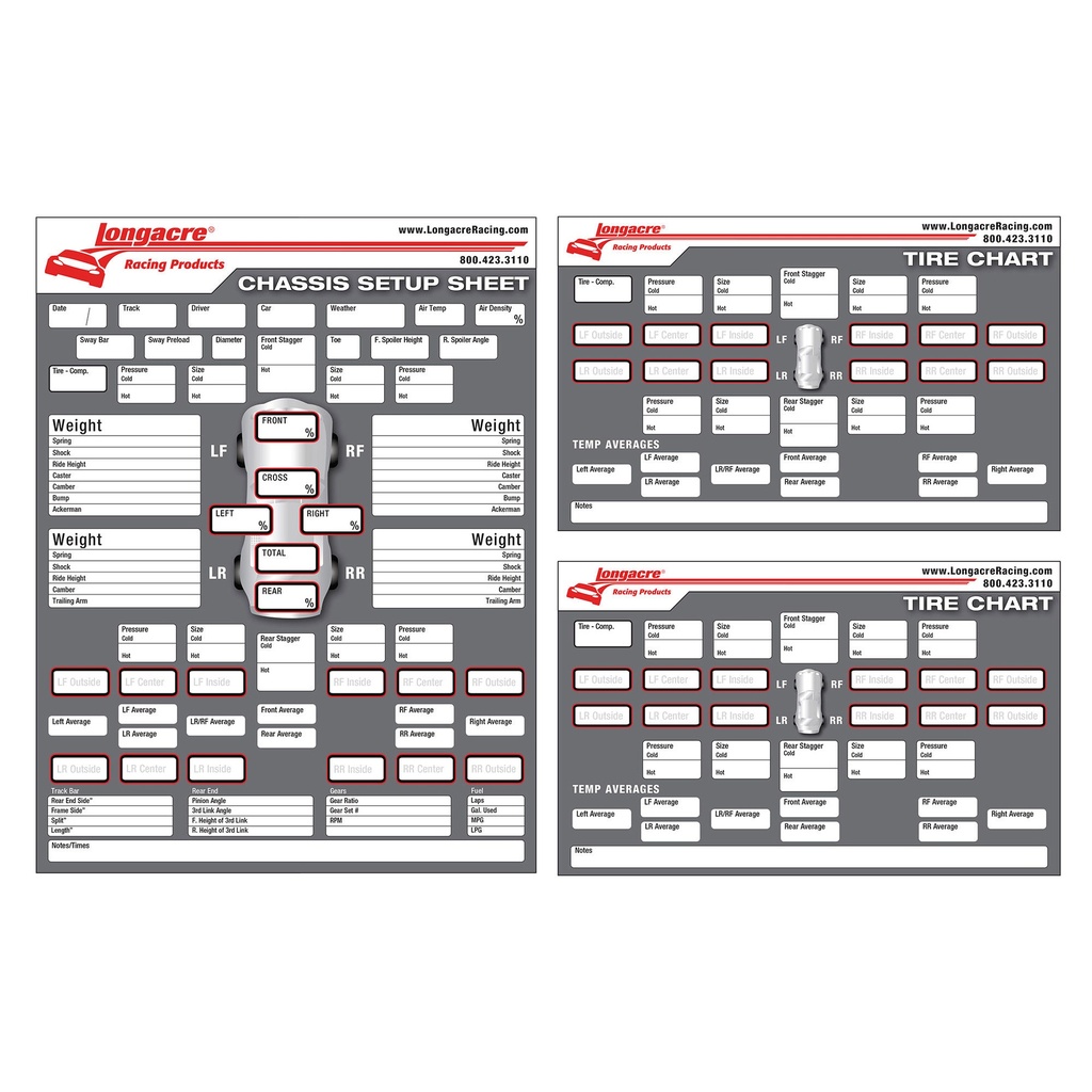 Longacre Chassis Setup Sheet
