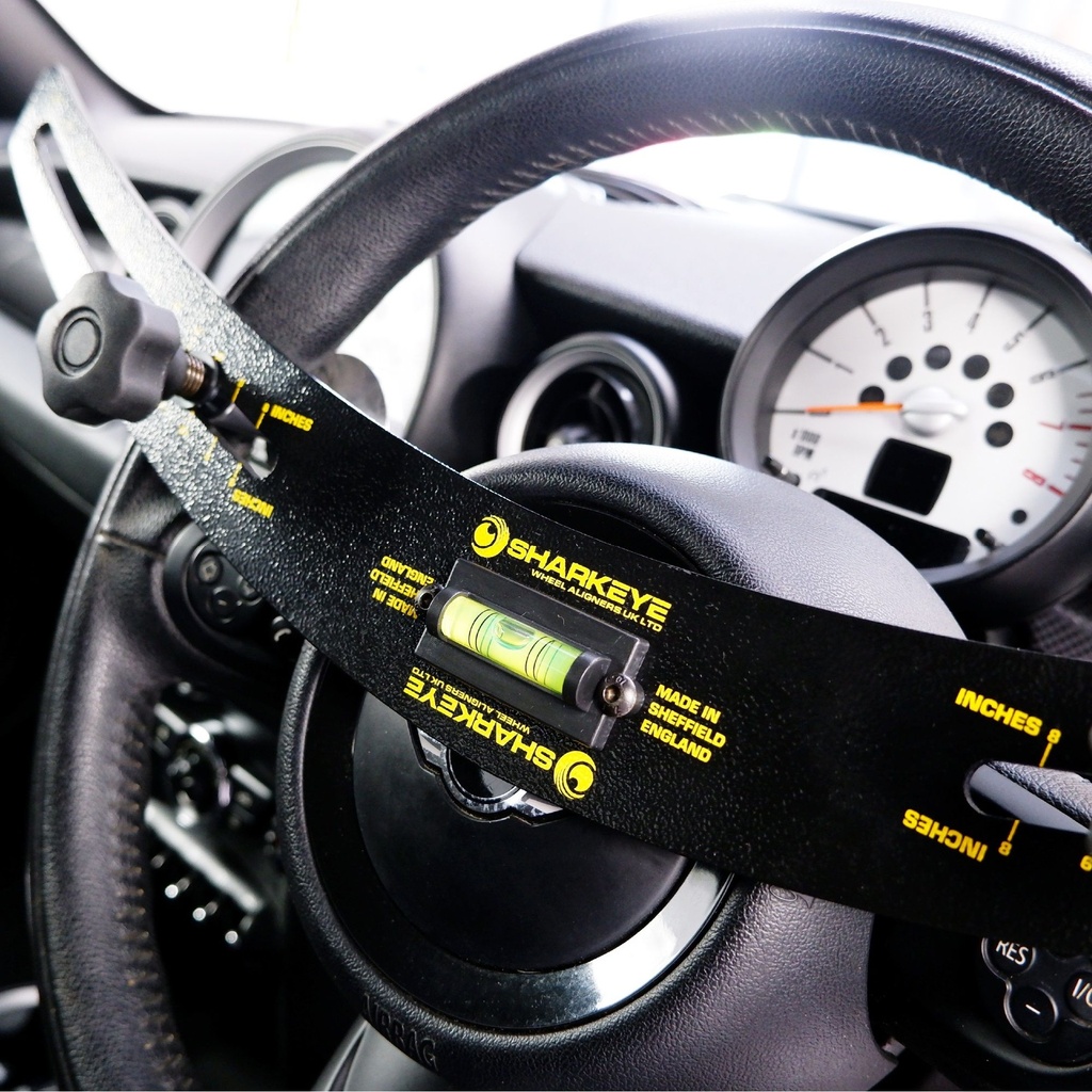 Sharkeye Premium Steering Wheel Clamp / Levelling Tool And Brake Pedal Depressor