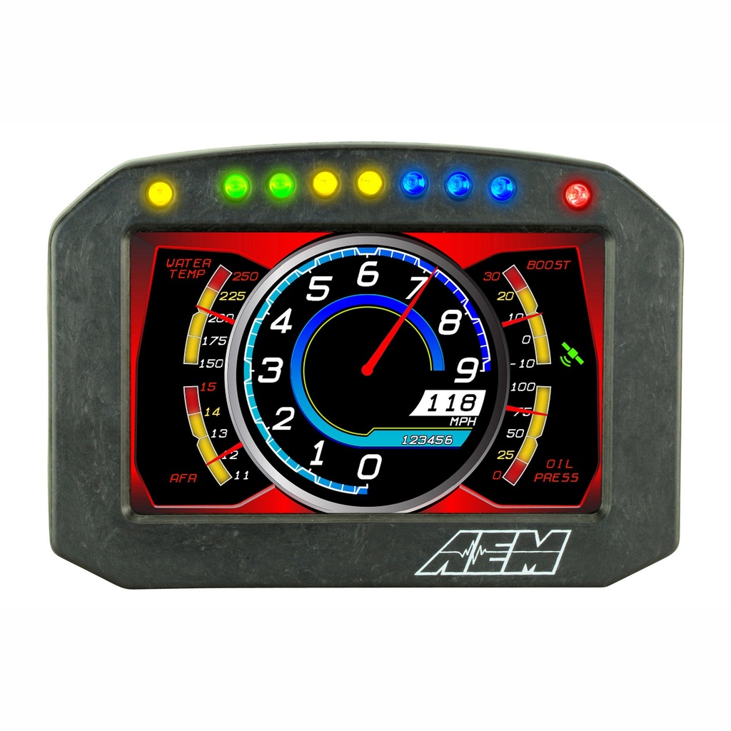 AEM Electronics CD-5 Carbon Flat Panel Digital Dash Display With Data Logging