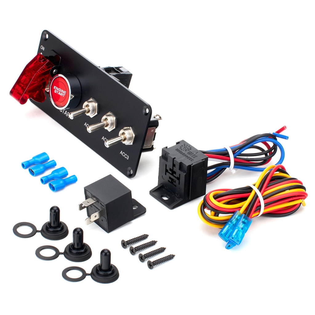 Automotive Plumbing Solutions Ignition & Starter Switch Panel - 3 Accessory Switches