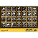 Haltech Label Set For CAN Keypad
