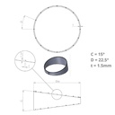 Jetex Pie Cut Stainless Steel Universal Exhaust Bend Pieces