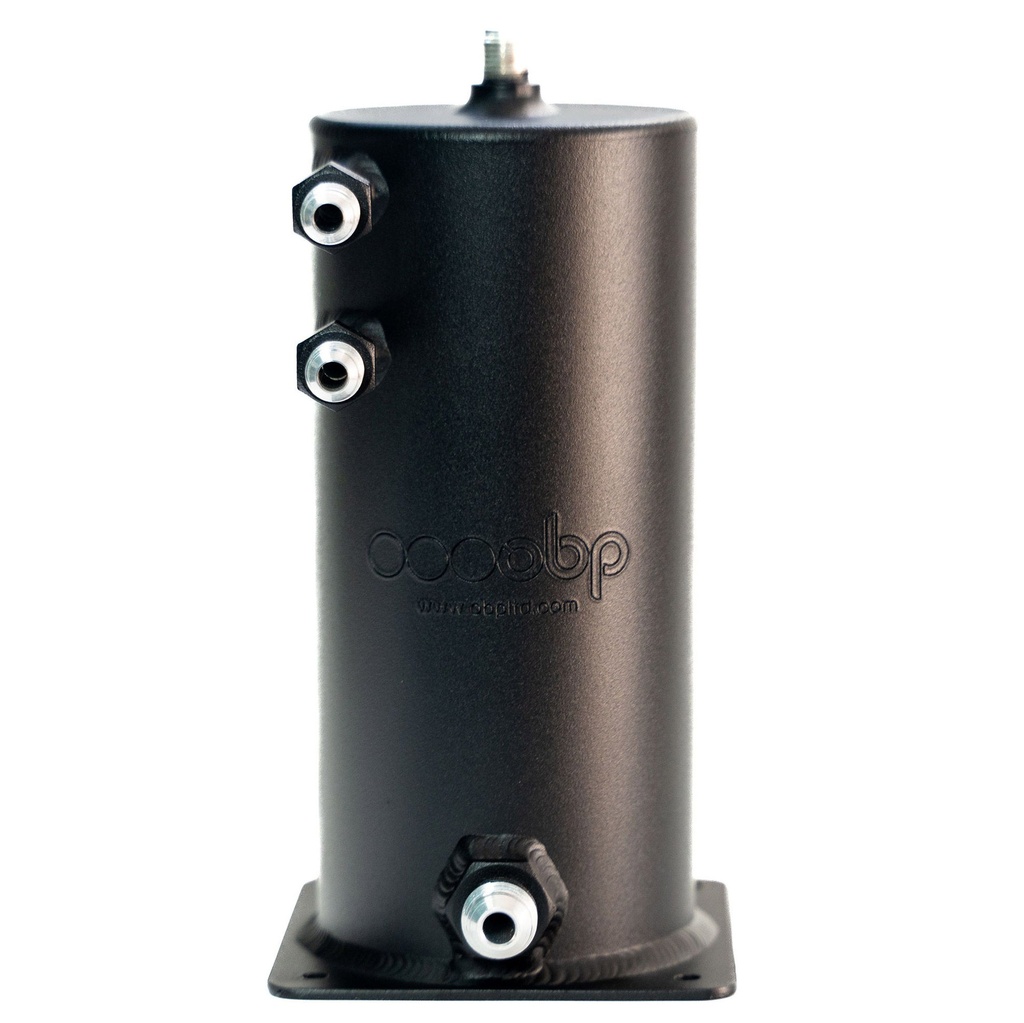 OBP Dark Matter Base Mounted Fuel Swirl Pot Extended JIC Fittings