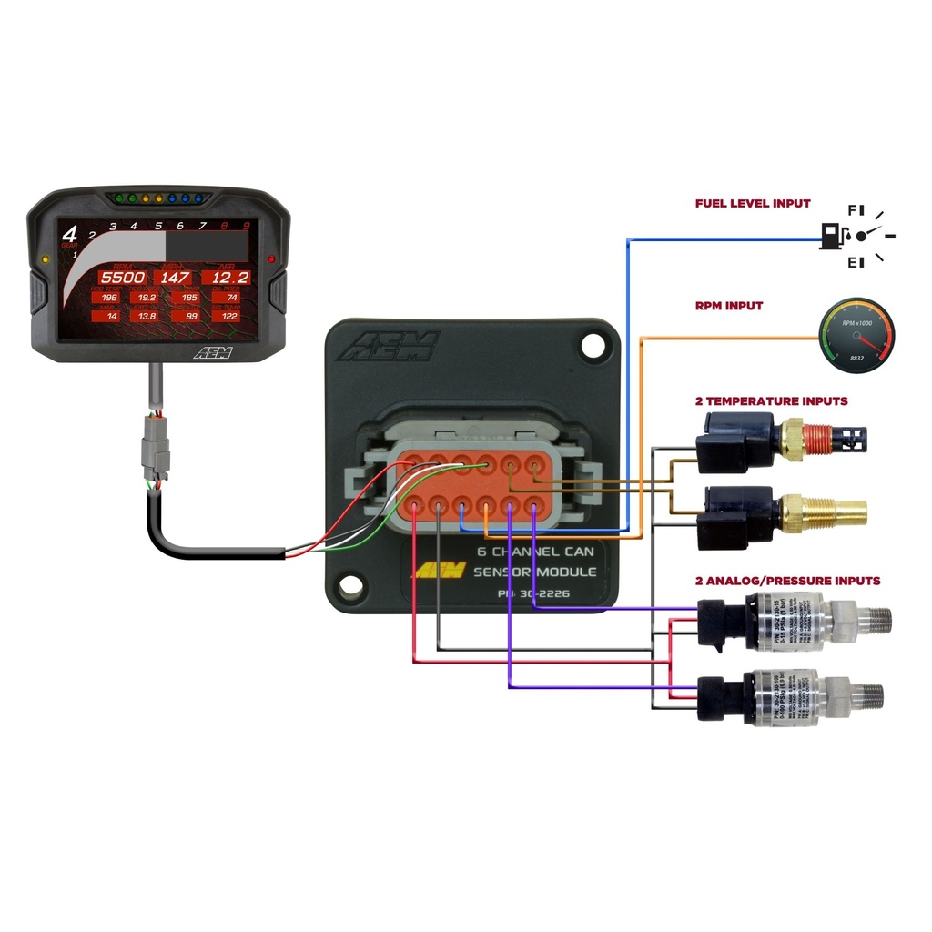 AEM Electronics 6 Channel CAN Sensor Module