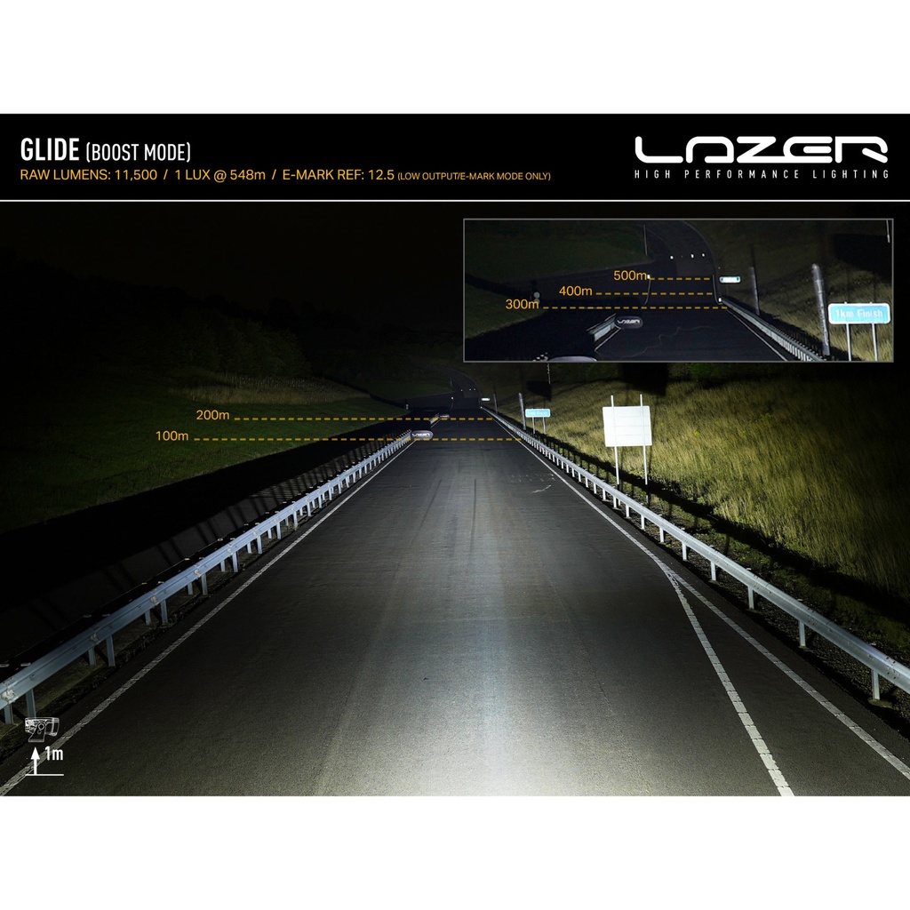 Lazer Lamp Roof Pods With Glide Curved LED Lamps