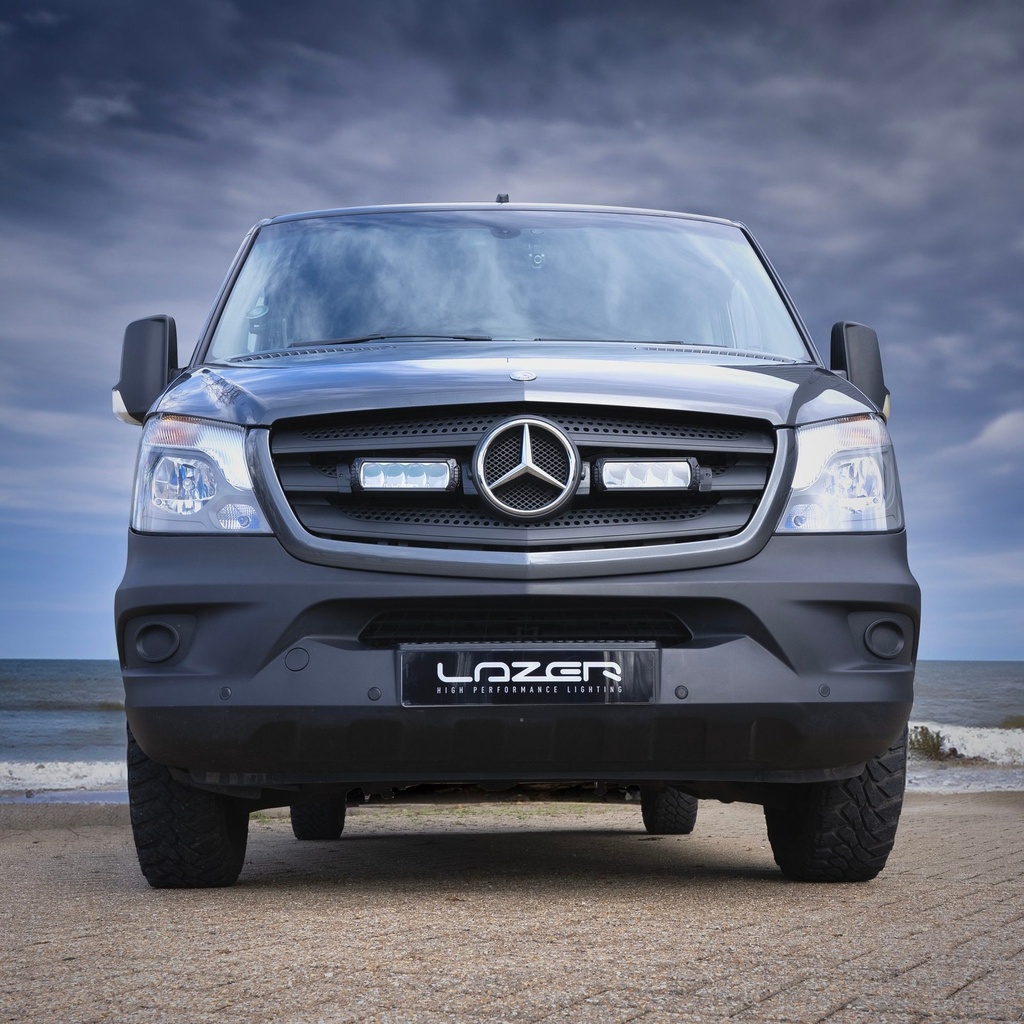 Lazer Lamps Grille Integration Kit With Gen 2 Triple-R 750 Lamps With Beacon