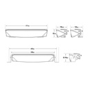 Lazer Lamps Air-55 Auxiliary LED Driving Light Bar With Beacon