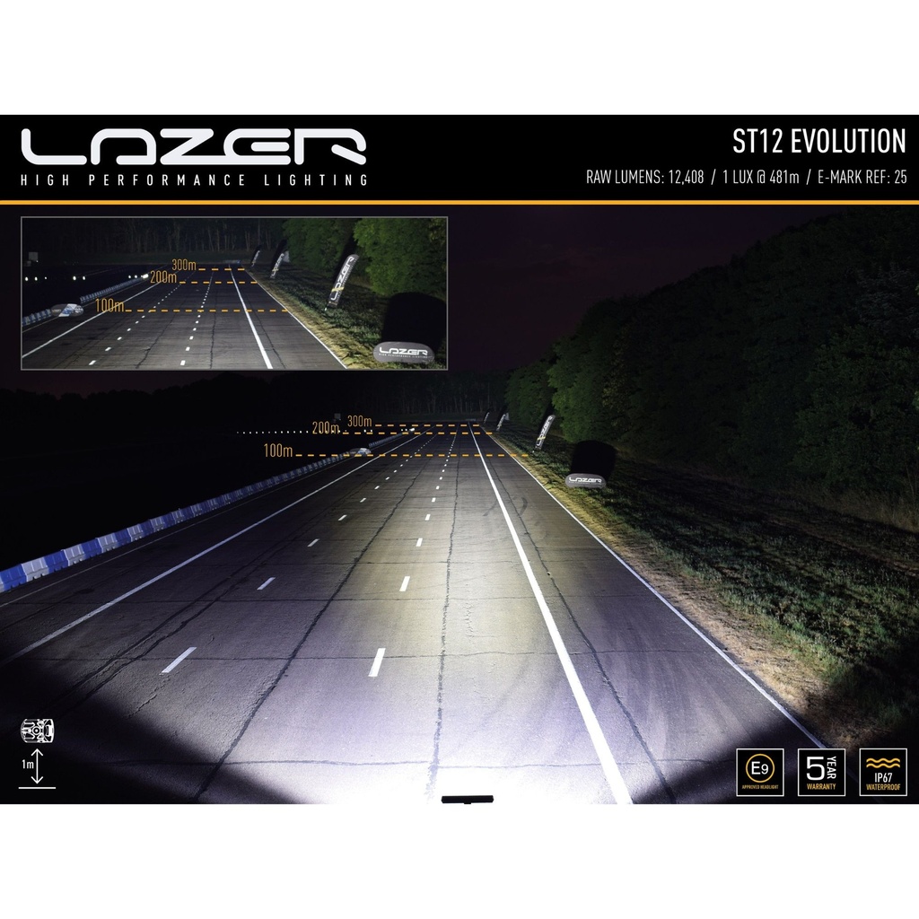 Lazer Lamps ST-12 Evolution ECE Approved LED Bar