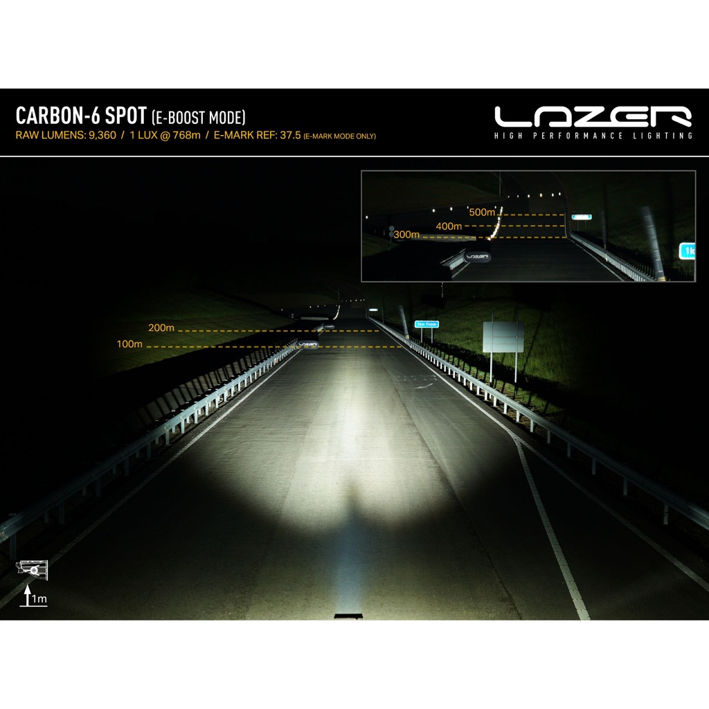 Lazer Lamps Carbon-6 Gen 3 Lightweight LED Lamp