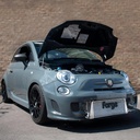 Forge Intercooler with Red Silicone Hoses