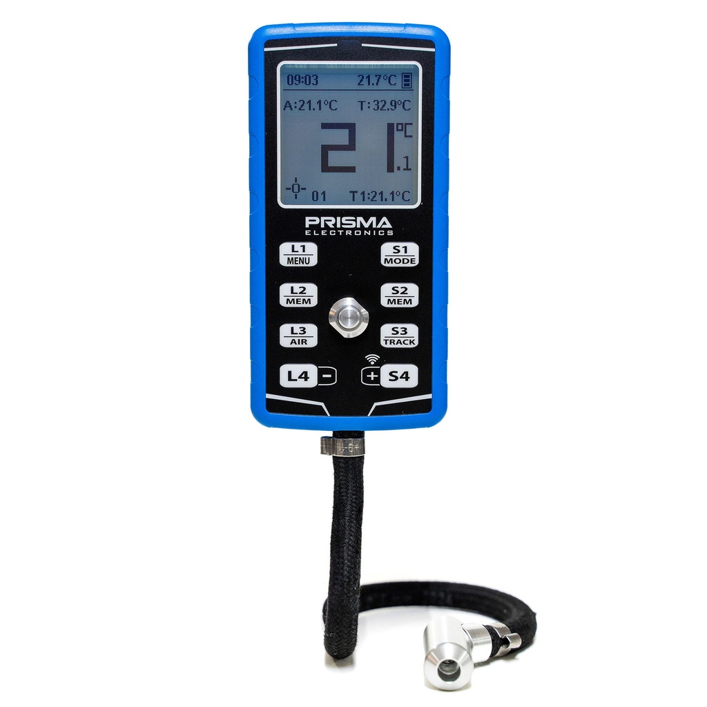 Prisma Electronics Digital HPM5 Tyre Pressure Gauge & Pyrometer / Logger & Stopwatch