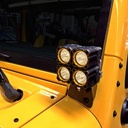 KC HiLiTES A-Pillar Light Mount Set For Jeep Wrangler 07-18