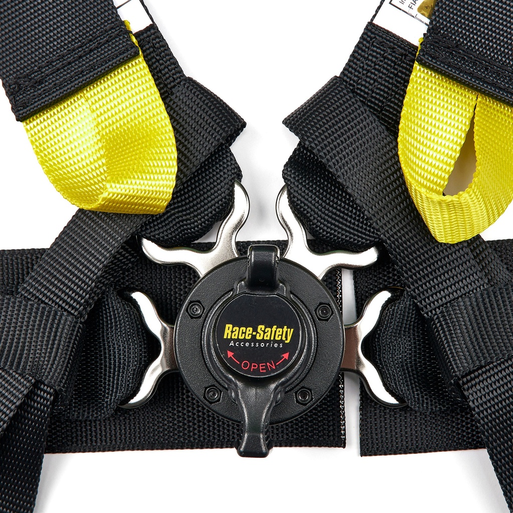 Race Safety Accessories Pro 6 Point Single Seater Harness