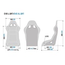 Sparco Evo / Evo L / Evo XL QRT X Water Repellent Fibreglass Seat