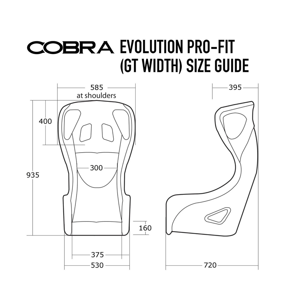 Cobra Evolution Pro-Fit Fibreglass Seat