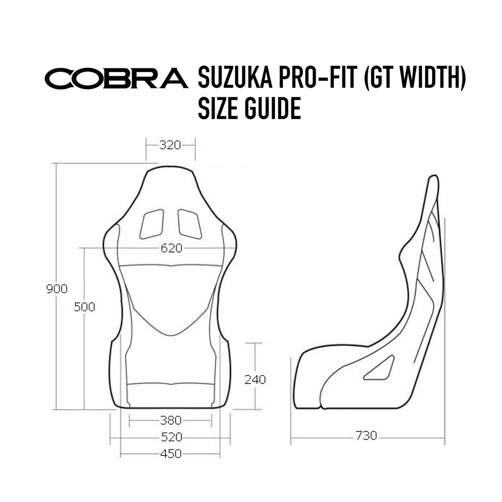 Cobra Suzuka Pro-Fit Fibreglass Seat