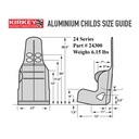 Kirkey 24 Series Child Quarter Midget Aluminium Seat