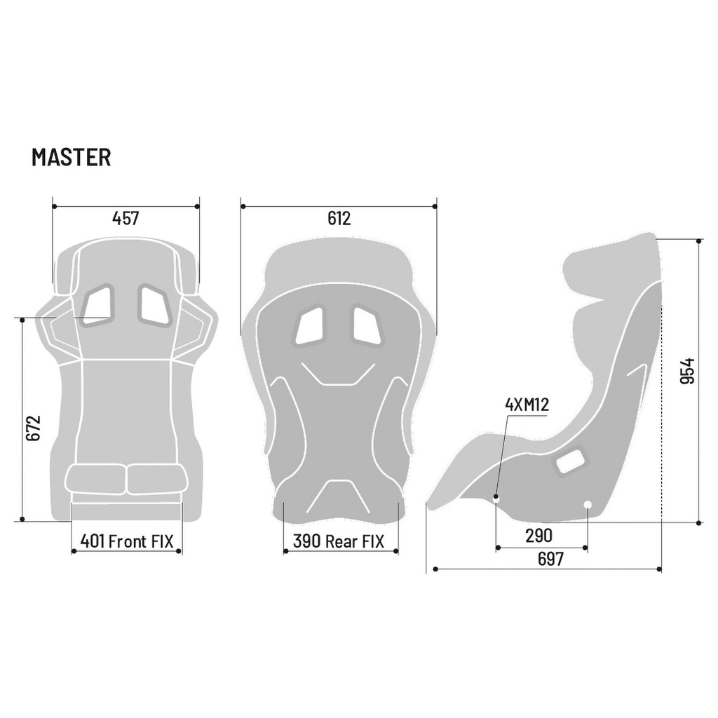 Sparco Master Fibreglass Seat