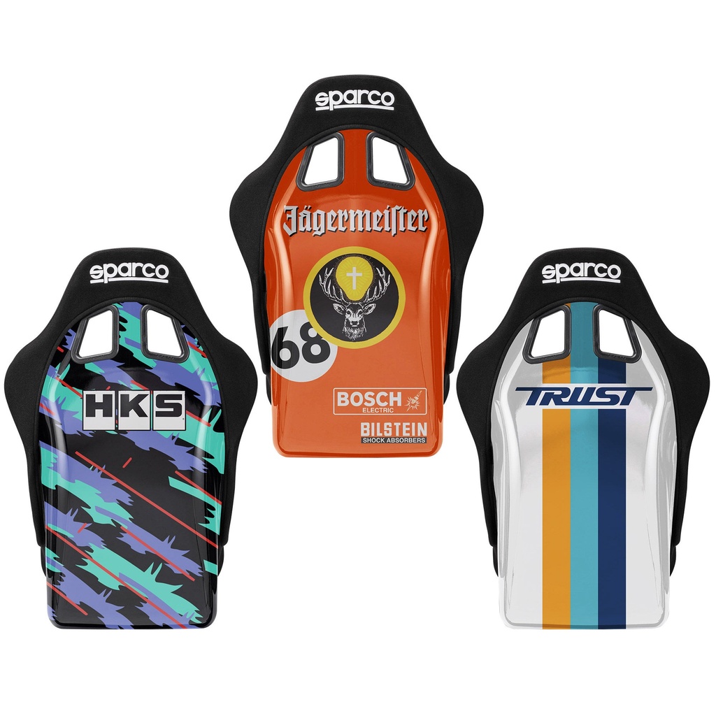 Sparco Evo QRT Fibreglass Sim Racing Seat With Custom Back Wrap