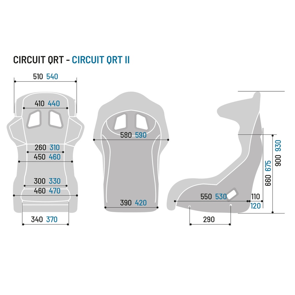 Sparco Circuit II QRT Fibreglass Sim Racing Seat With Custom Back Wrap