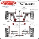 Polybush Rear - Track Arm Outer & Inner Bush (44BF)
