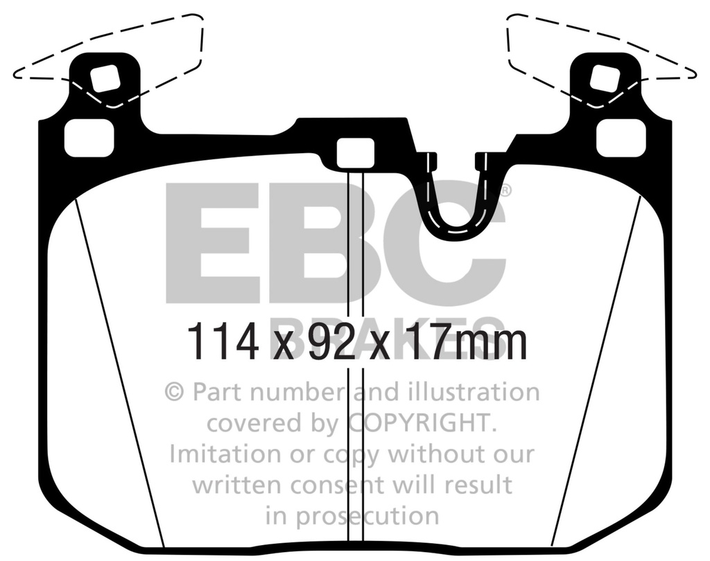 EBC Brakes Swept Groove 2-Piece Fully Floating Disc Kit With Bluestuff NDX Pads