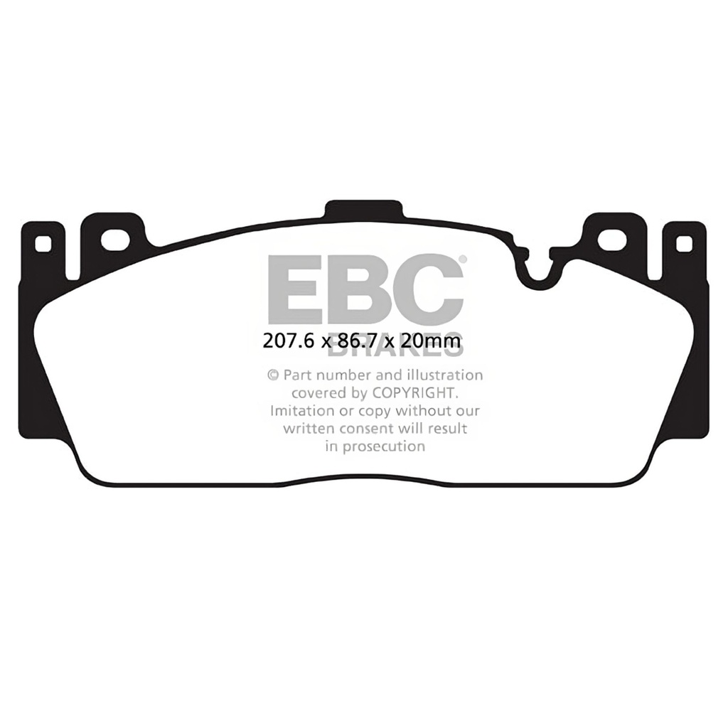 EBC Brakes Swept Groove 2-Piece Fully Floating Disc Kit With Yellowstuff Pads