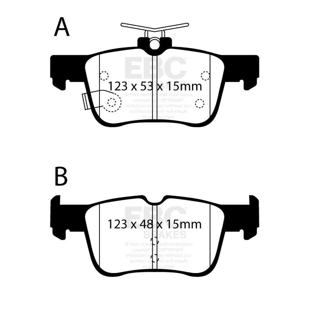 EBC Brakes Yellowstuff Performance Brake Pads
