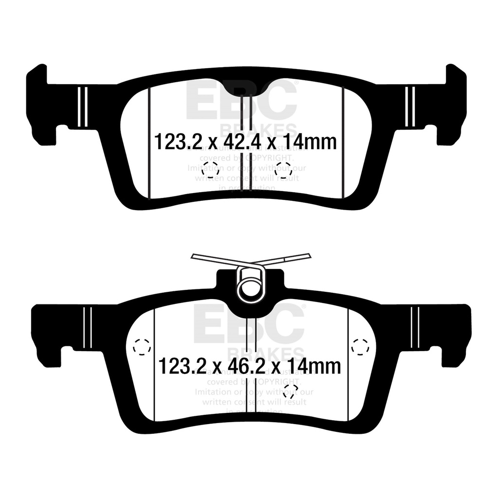 EBC Brakes Ultimax Replacement Brake Pads