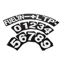 B-G Racing Large Pit Board Number Sets