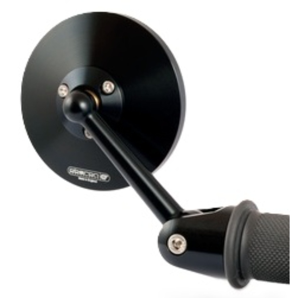 Oberon Performance Adjustable Offset 75mm Bezel Motorcycle Mirror