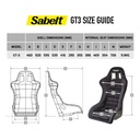 Sabelt GT-3 Fibreglass Seat - White Logo
