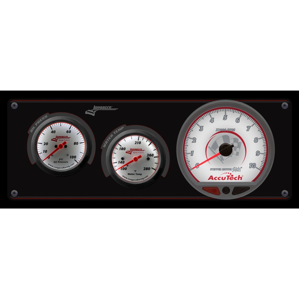 Longacre Sportsman Gauge Panel With Gauges & Memory Tachometer