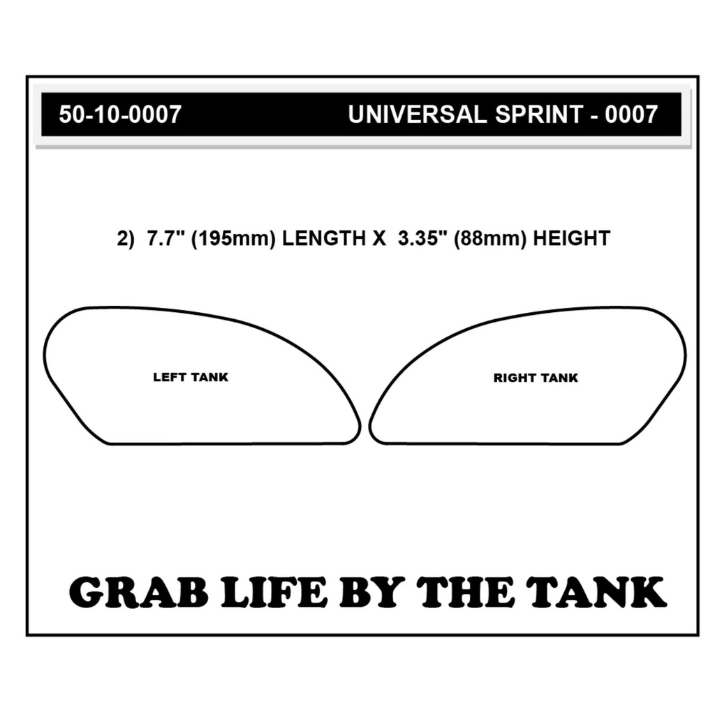 StompGrip Icon Universal Sprint Tank Grips Traction Kit