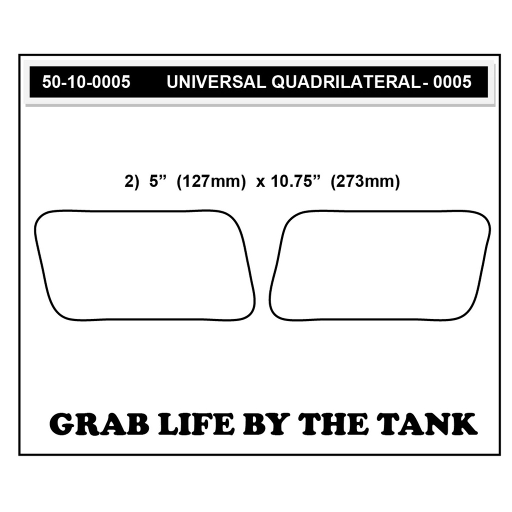 StompGrip Volcano Universal Quadrilateral Tank Grips Traction Kit