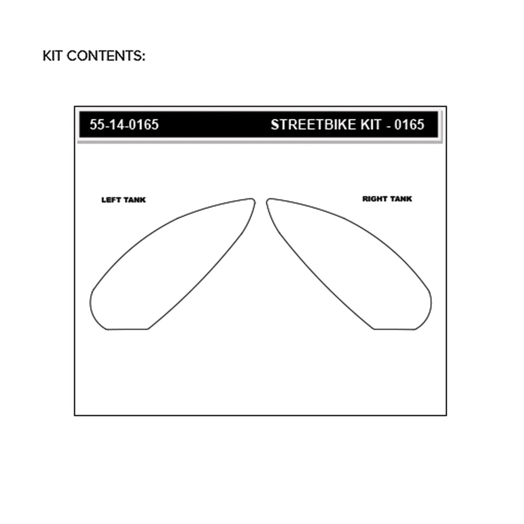 StompGrip Icon Streetbike Clear Traction Kit